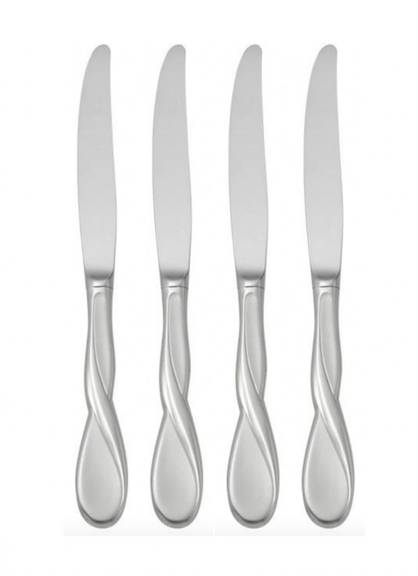 Oneida Satin Aquarius Set of 4 Dinner Knives